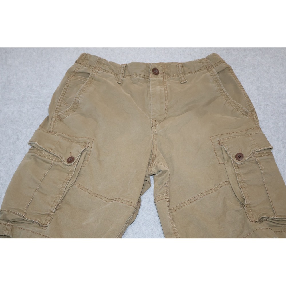 American Eagle Cargo Shorts Mens 31 Brown Classic Flex Khaki 10" Inseam **